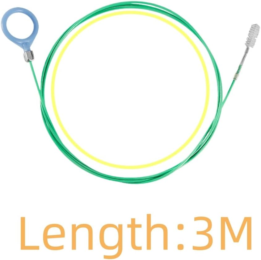 2Pcs 3M Long Drain Unblocker Wire Refrigerator Cleaning Brush,Car Sunroof Air Conditioner Tube Slim Drain Hole Cleaning Tool,Snake Drain for Car,Sunroof,Aquarium,Air Conditioner Tube. image number 3