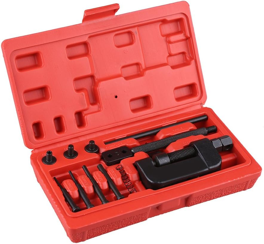 Riveting Cutter, Heavy Duty Chain Detacher Breaker Cutter Chainbreaker Rivet Cutter Tool, Drive Chain Breaker Rivet Cutter for Motorcycle Bike image number 3