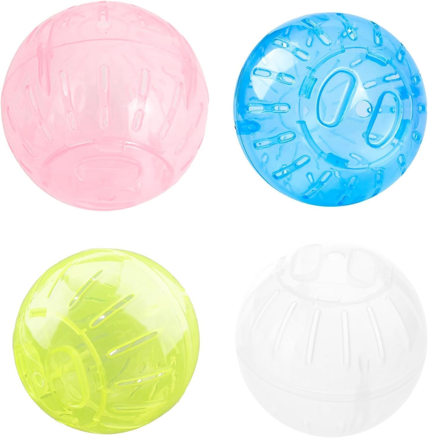 Silent Exercise Ball Toys Plastic Spinner Hamster Running for Sugar Gliders Small Mice Gerbils Hamster Exercise Ball, Small Animal Exercise Wheels (10Cm) image number 1