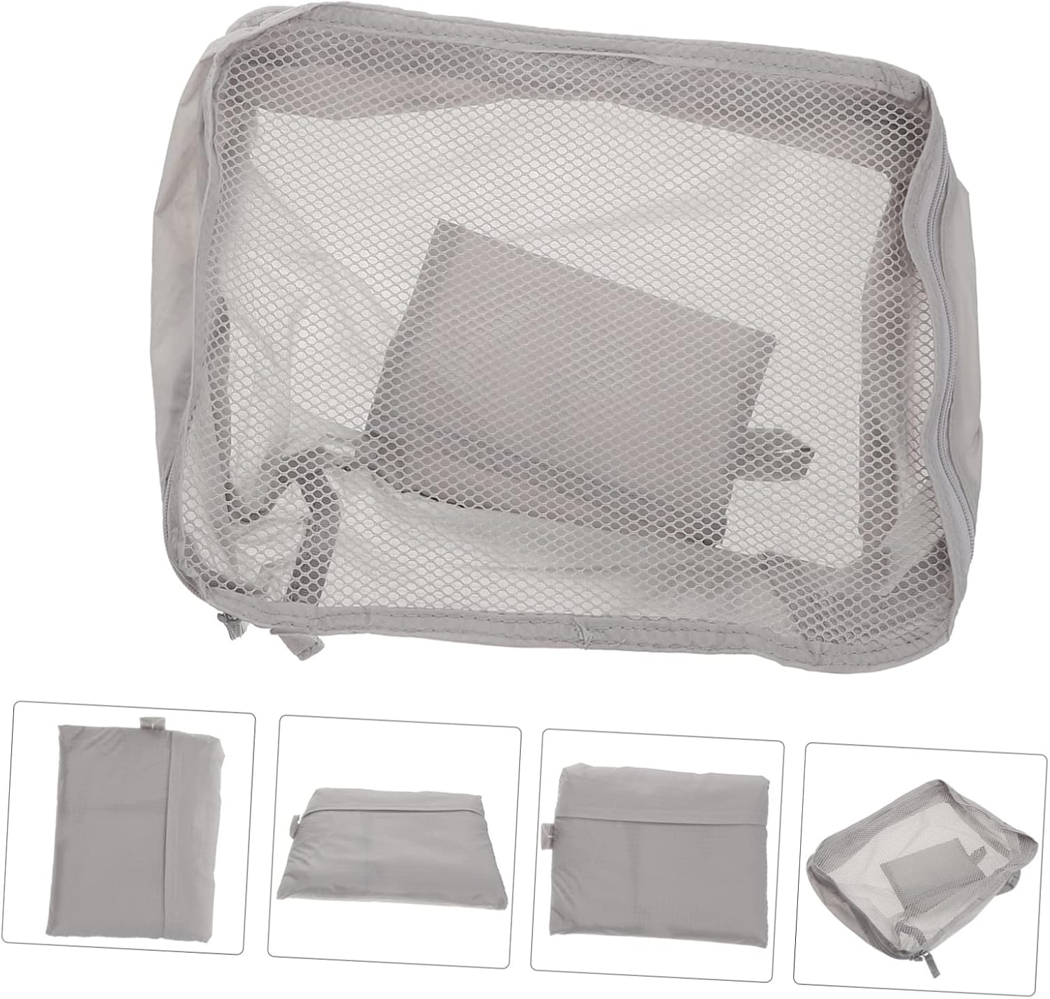 Minkissy Makeup Bag Cosmetics Storage Bag for Travel Use Simple Design Travel Pouch image number 1