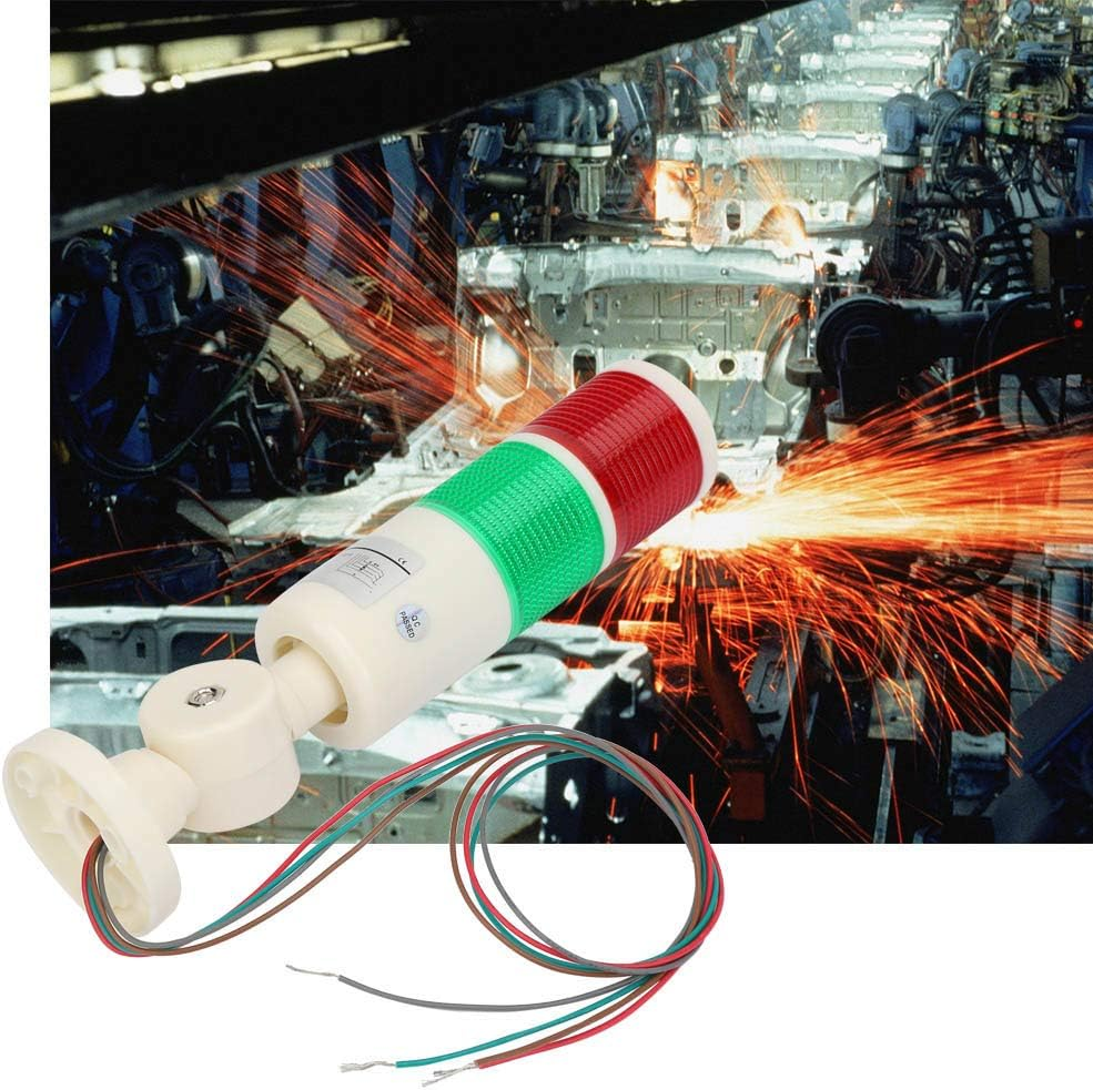 Warning Light，Led Indicator High Brightness Machine Foldable Industrial Caution Tower Alarm Light 24V DC for Workshop, Construction Site, Factory, Sentry Box, Etc image number 5