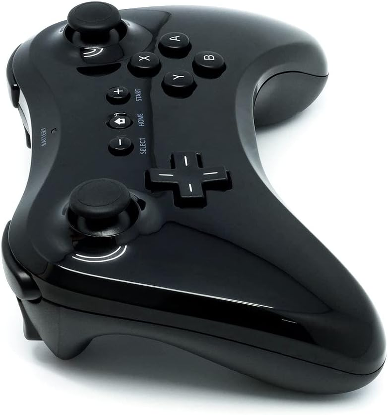 QUMOX 2X Wireless Classic Pro Controller Gamepad Joypad Remote for Nd Wii U Pro, Black image number 2