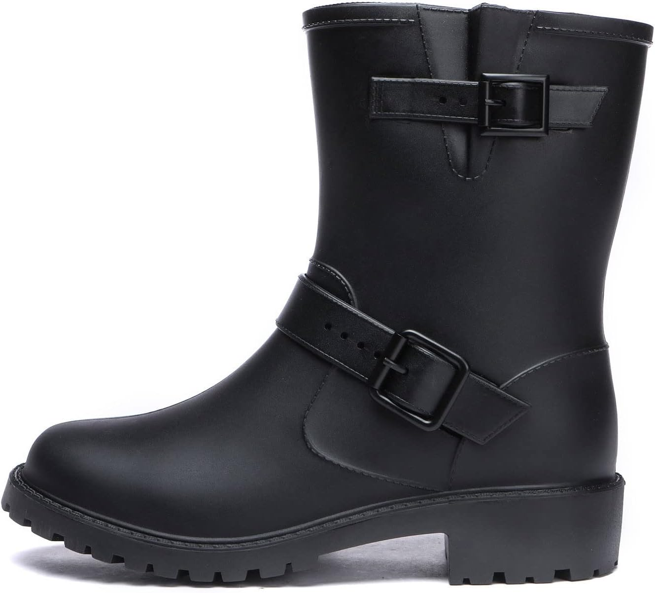 TARRAMARRA Women Rain Boots PVC Mid Calf Waterproof Gumboots with Wool Insole