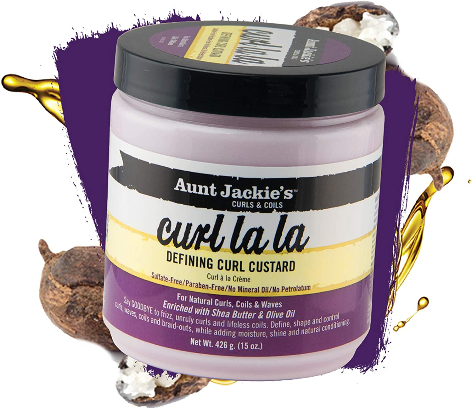 ((3 Pack)) - Aunt Jackies Curl La La Defining Curl Custard 440Ml Jar (3 Pack) image number 2