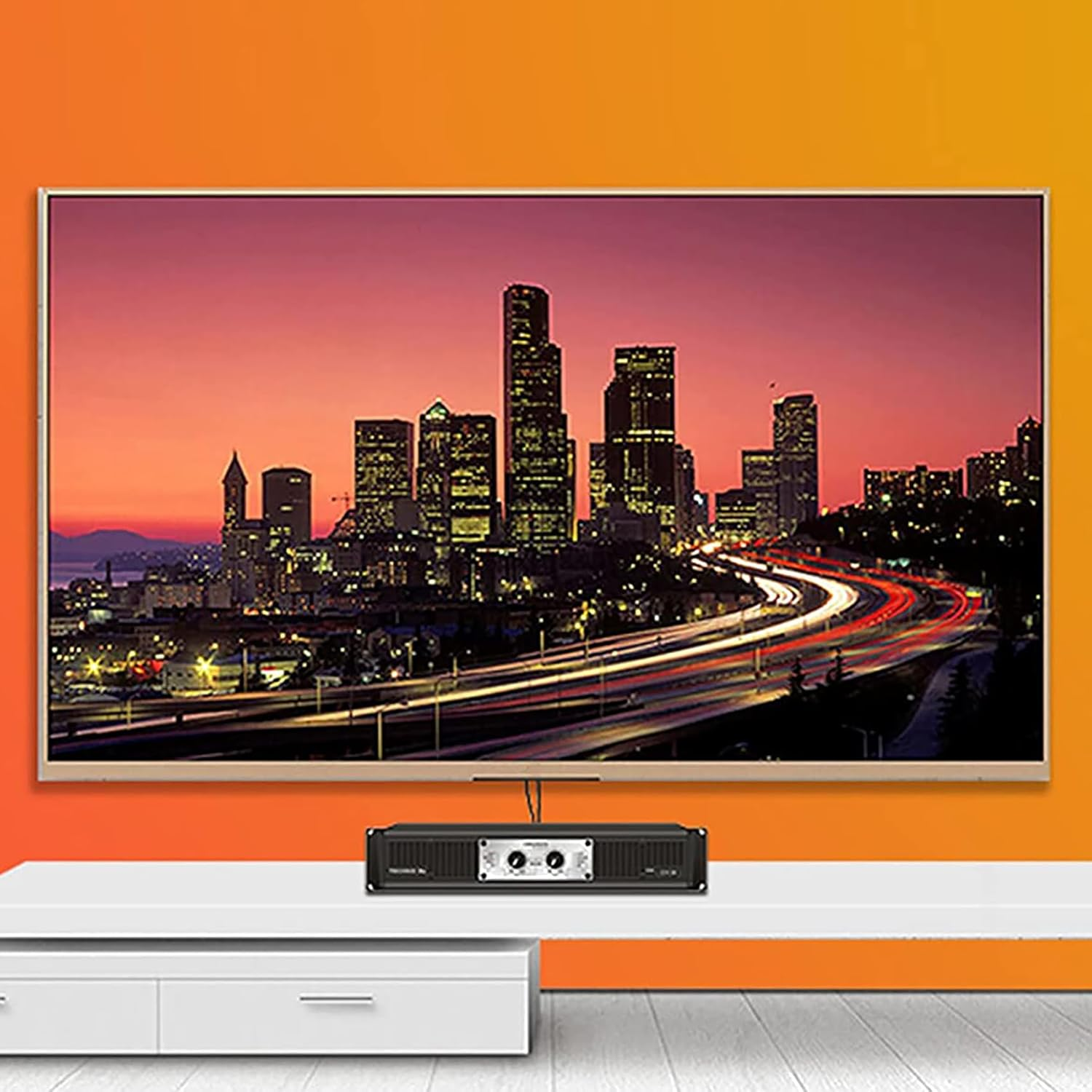 Tunghey 2 RCA Cables, 2RCA Male to 2RCA Male Stereo Audio Cable Nylon Braided, Double Shielded RCA to RCA Audio Cable for Home Theater Amplifier Hi-Fi System Car Audio Speaker (8M) - 0.5M image number 3