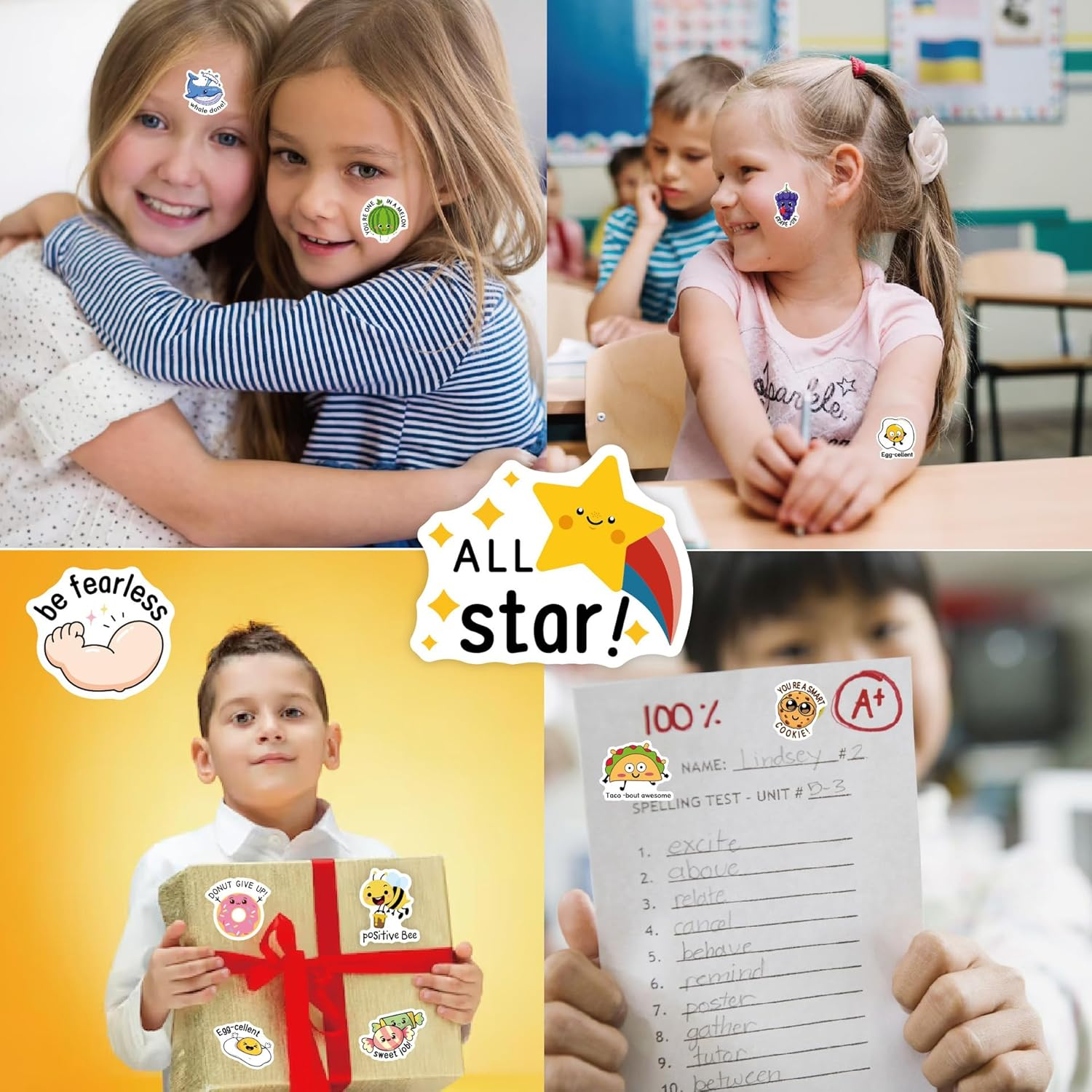 2 PCS Card Holder Storage Binder 21.3 * 11.8CM + 4 Sheet 76 PCS English Reward Stickers, Yoto Card Case Hold up to 120 Yoto Cards/Ea Clear Mini Card Binder Holder for Yoto Player Mini Cards Storage image number 1