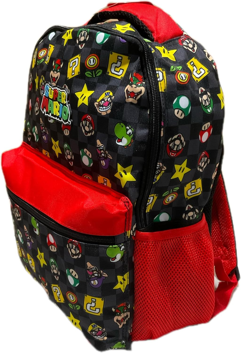 AI ACCESSORY INNOVATIONS Sonic the Hedgehog 16 Inch Character Print Backpack - Super Mario Blue image number 5