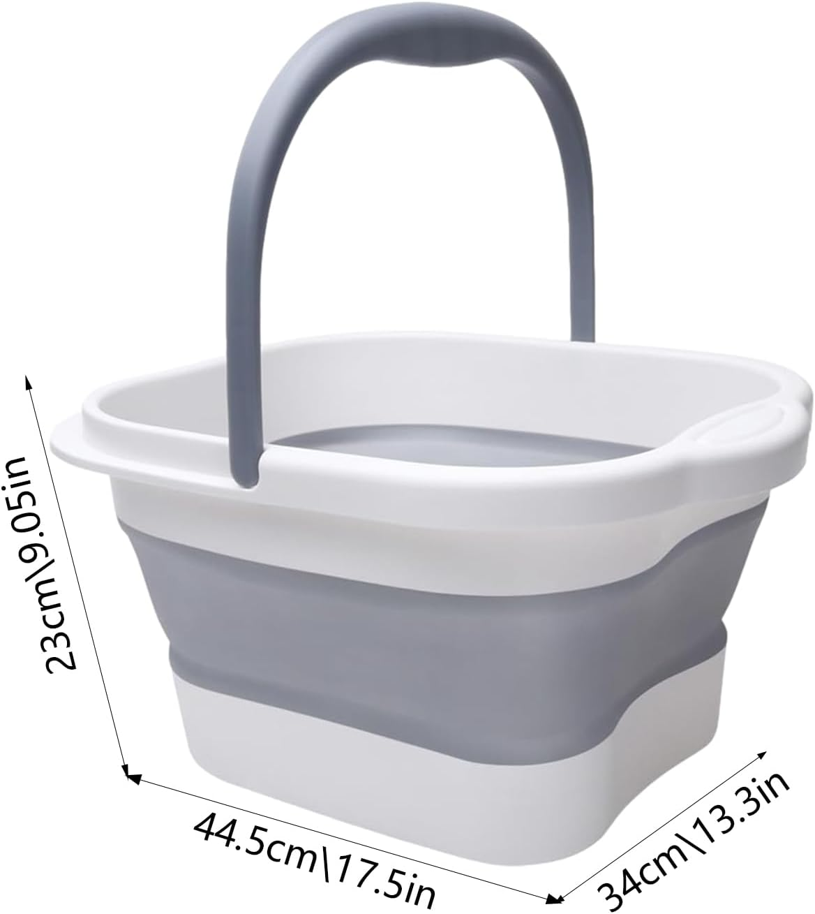 Foot Bath Bucket - Foldable Foot Bath Basin 15L | Foldable Foot Spa Bucket Portable Large Space Foot Soak with Handle, Foot Tub for Outdoor Laundry Travel Hoffti image number 1