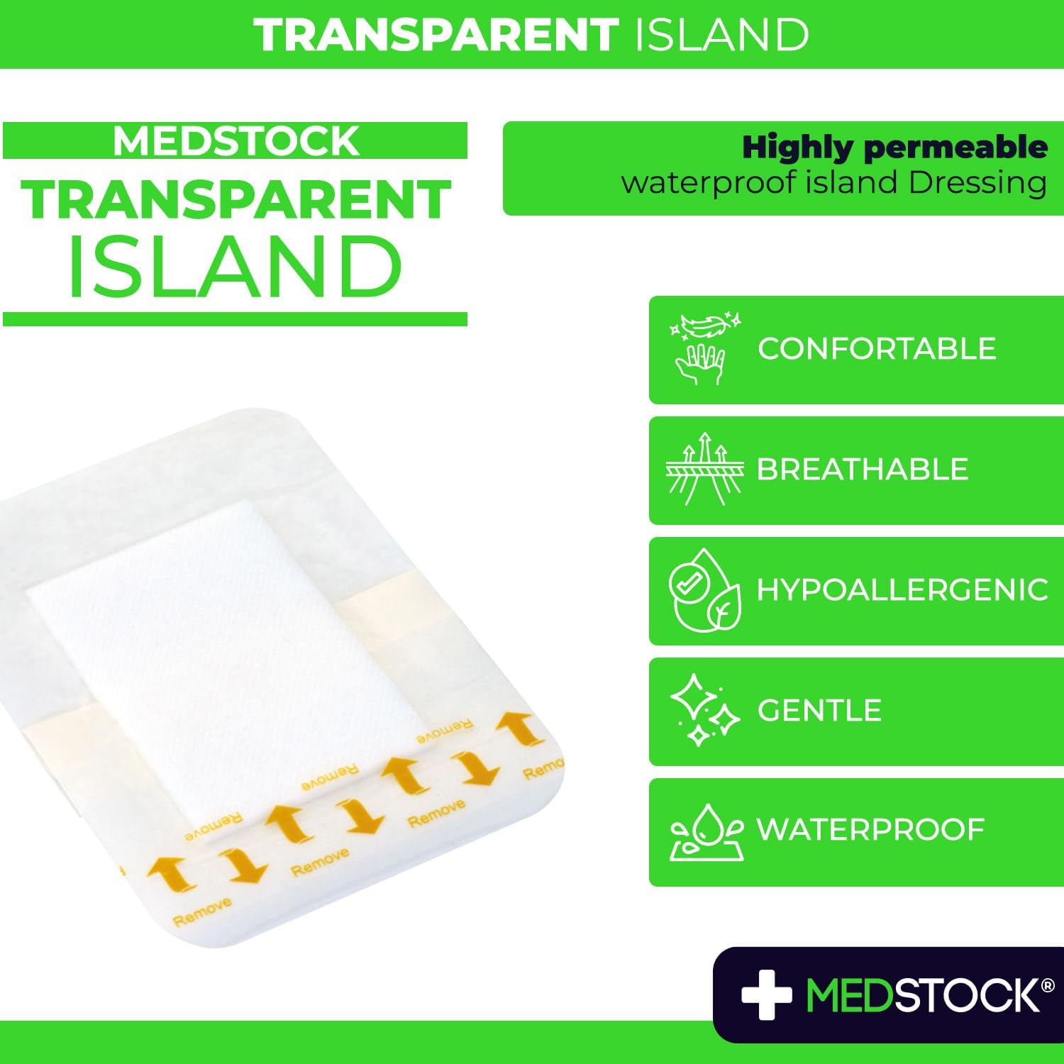 MEDSTOCK Transparent Island Multipack - 4Cm X 5Cm - 5Pcs image number 5