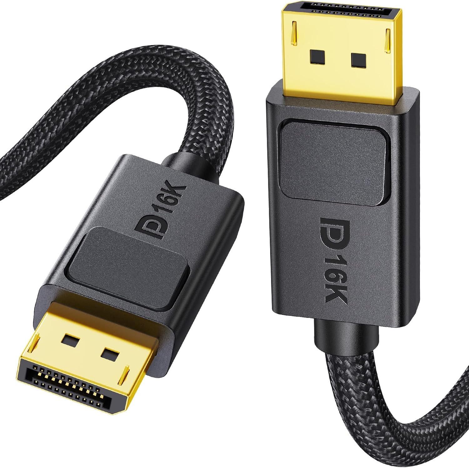 Silkland Displayport Cable 2.1 54Gbps, [16K@30Hz, 8K@165Hz, 4K@480Hz 360Hz 240Hz] DP 2.1 Cable 16K, DP54 HDR DSC Display Port Cord Compatible Freesync G-Sync Gaming Monitor 5090, 7900XTX, 5M image number 5