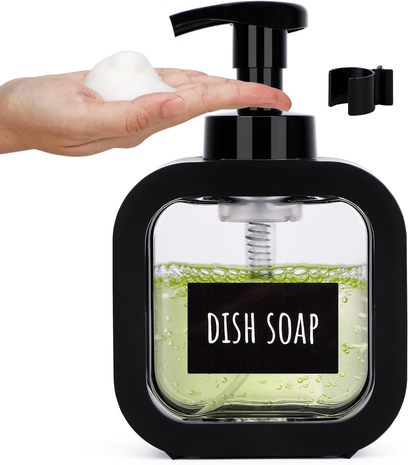 Segbeauty Foaming Soap Dispenser White, 3 Packs 10.1Oz Refillable Liquid Hand Soap Dispenser for Bathroom Kitchen, 300Ml Modern Home Decor Pump Bottle Foam Dish Wash Dispenser