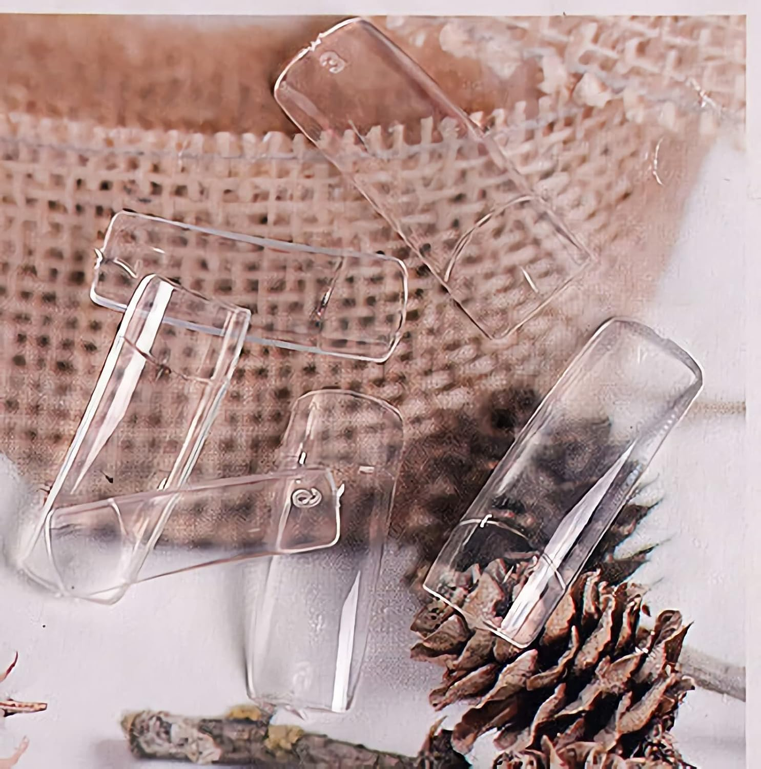 500PCS Clear & Natural False Nails Tips, Acrylic Nail Tips of 29 Style, French Nail Tip & Almond Fake Nail Tips & Coffin Fake Nails & Long Ballerina Shaped Nail of 10 Sizes for Nail Art Salons and Home DIY, RYUUSEI image number 2