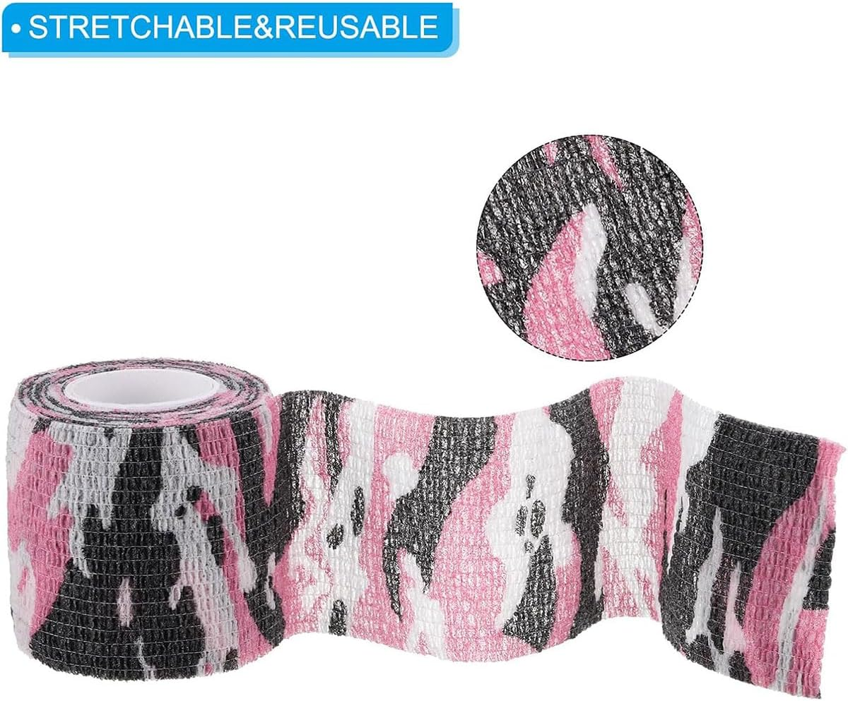 AIMALL Camouflage Self - Adhesive Elastic Bandage Set, 5Cm Width, 4.5M Length, Outdoor Sports Protection, Skin - Friendly, for Wrist/Ankle Support - 1 image number 2