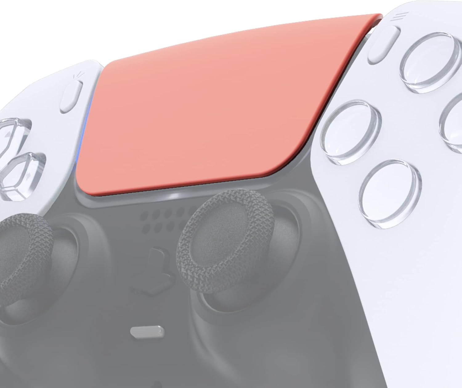 Extremerate Scarlet Red Soft Touch Replacement Touchpad Cover Compatible with Ps5 Controller BDM-010 020 030 040 050, Custom Part Touch Pad Compatible with Ps5 Controller - without Controller