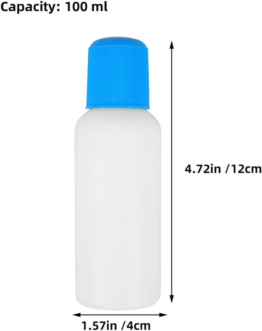 ULTECHNOVO 4Pcs Plastic Liquid Applicator Containers 100Ml Empty Sponge Head Dauber Bottles Refillable Cosmetic Containers for Travel Craft Use image number 4