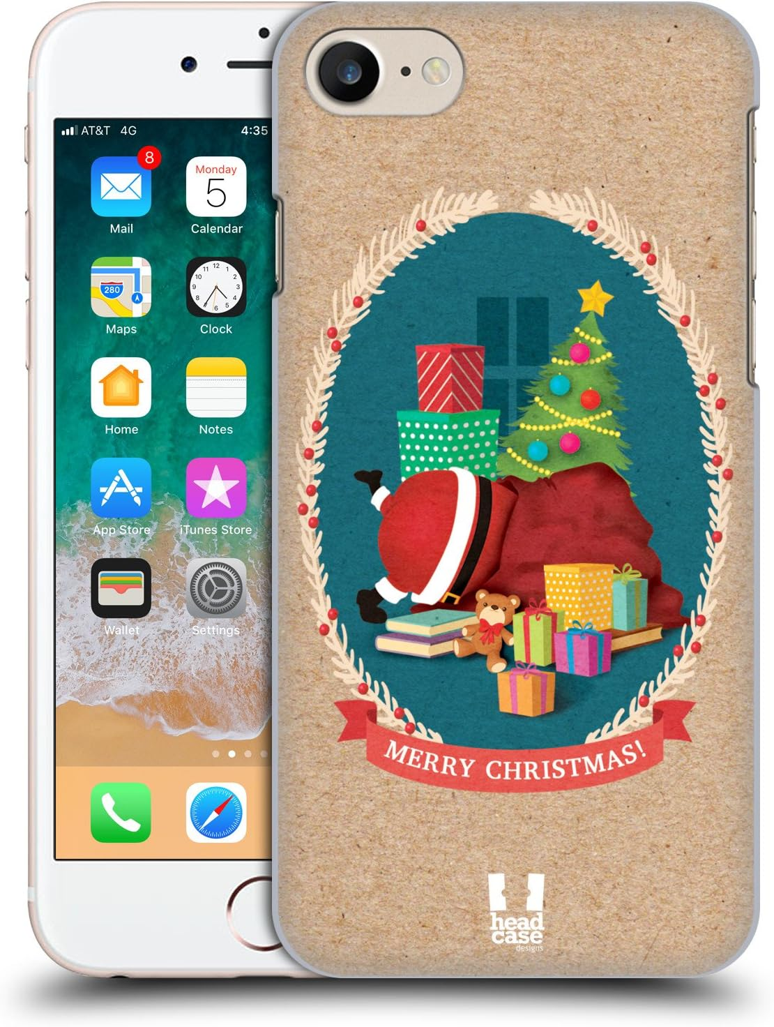 Head Case Designs Sack Christmas Classics 2 Hard Back Case Compatible with Apple Iphone 7/8 / SE 2020 & 2022