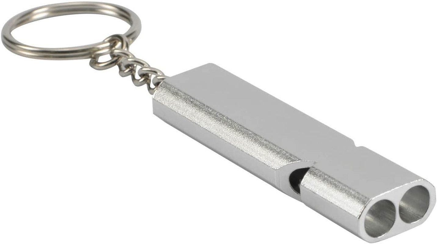 Michael Josh 2PCS Outdoor Loudest Emergency Survival Whistles with Carabiner and Lanyard for Camping Hiking Sports Dog Training