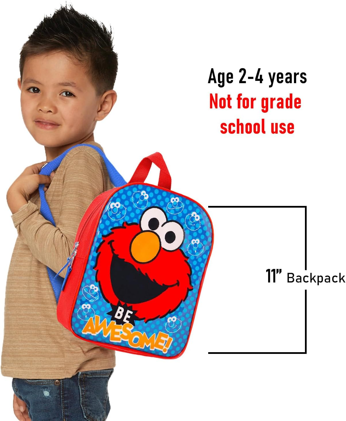 Disney Toddler Preschool Backpack 10 Inch Mini Backpack (Elmo)
