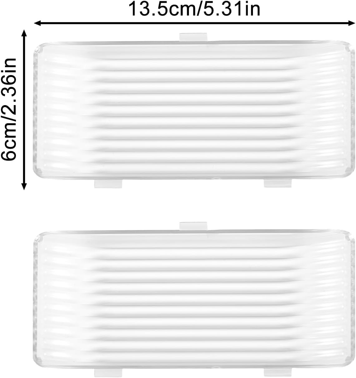 2Pcs Replacement Lens Parts for RV Exterior Porch Light, Plastic Camper Lights Cover Trailer Accessories Compatible with BARGMAN 34-78-517,515, 522 (Transparent) image number 6