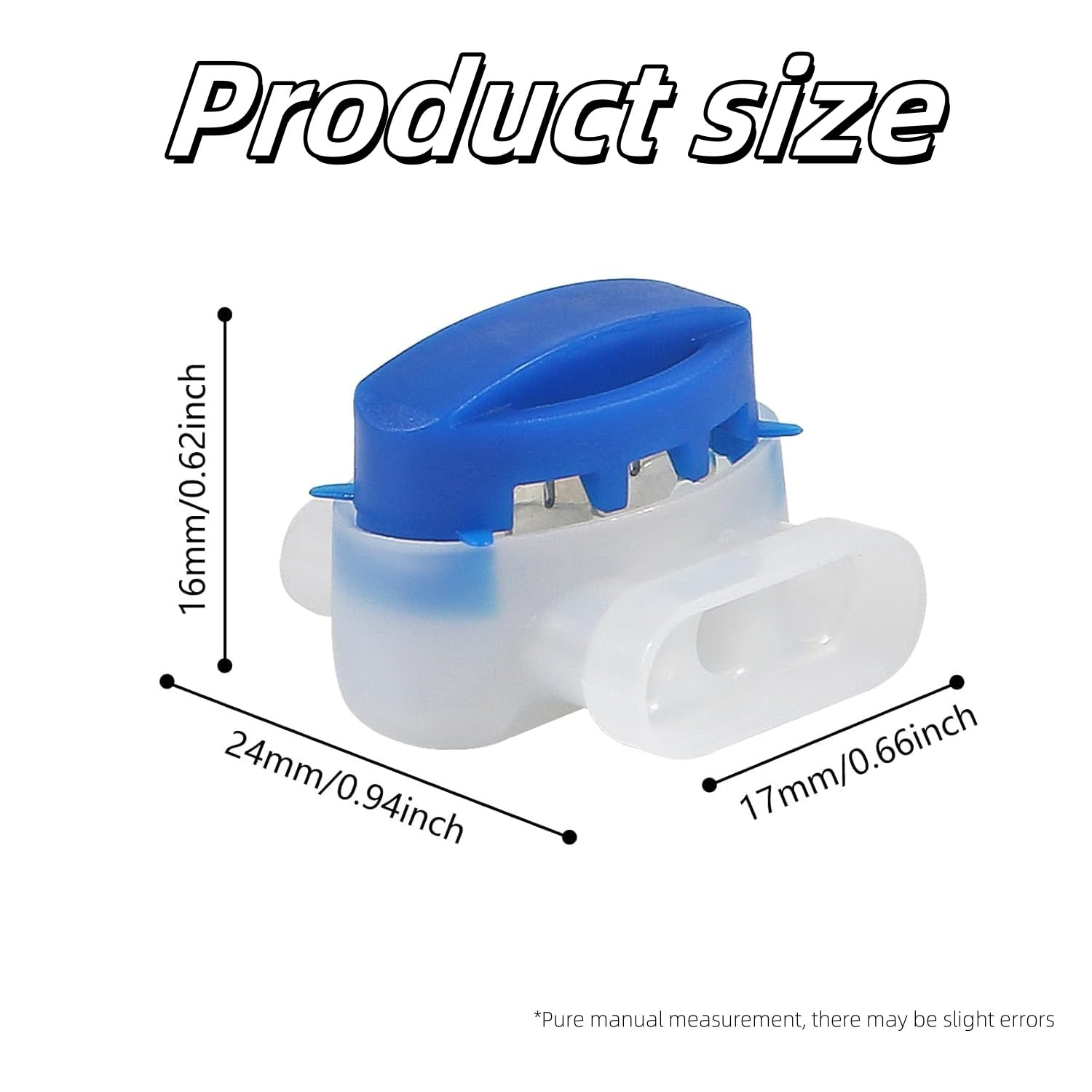 3 Way Wire Connectors Locks Wire Connectors, Electrical IDC 314-Box Wire Connectors Self-Stripping Pigtail Connectors,Crimp Gel Filling Robot Lawn Mower Outdoor Garden Irrigation Application(20Pcs) image number 4