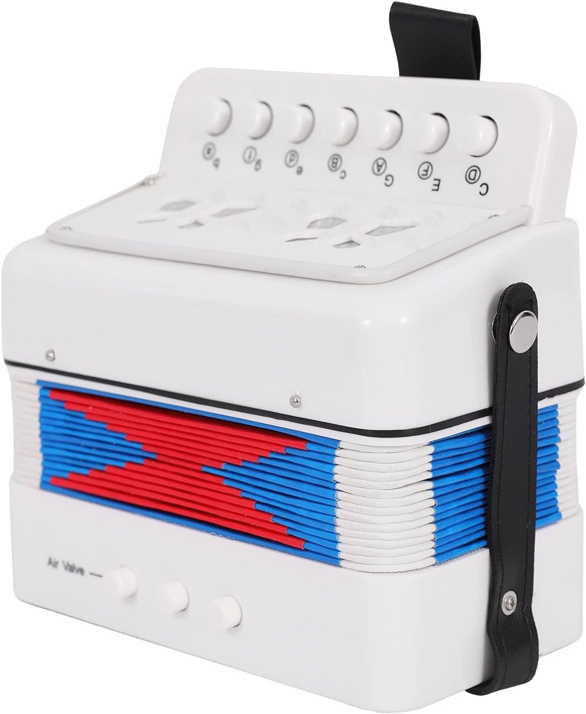 Accordion,10 Keys Control Accordion Musical Instruments Mini Accordion Instrument ABS Material Musical Instrument for Beginners image number 4