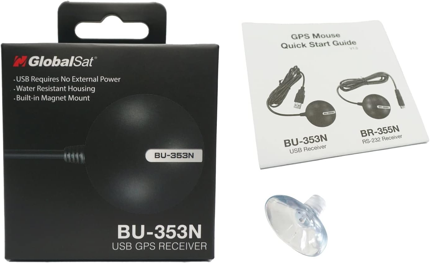 Globalsat BU-353N USB GPS Receiver, Black image number 2