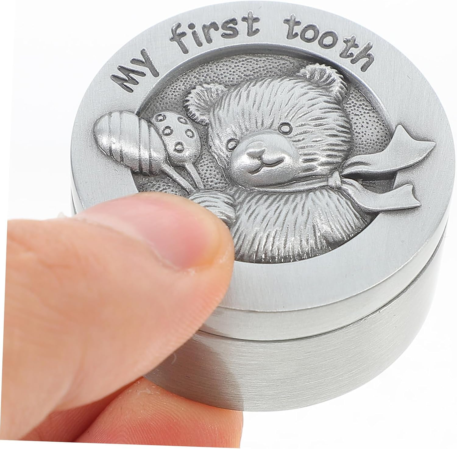 Tooth Storage Box Alloy Keepsake Holder for Boy Girl Tooth Container with Adorable Design Birthday Boys and Girls image number 5