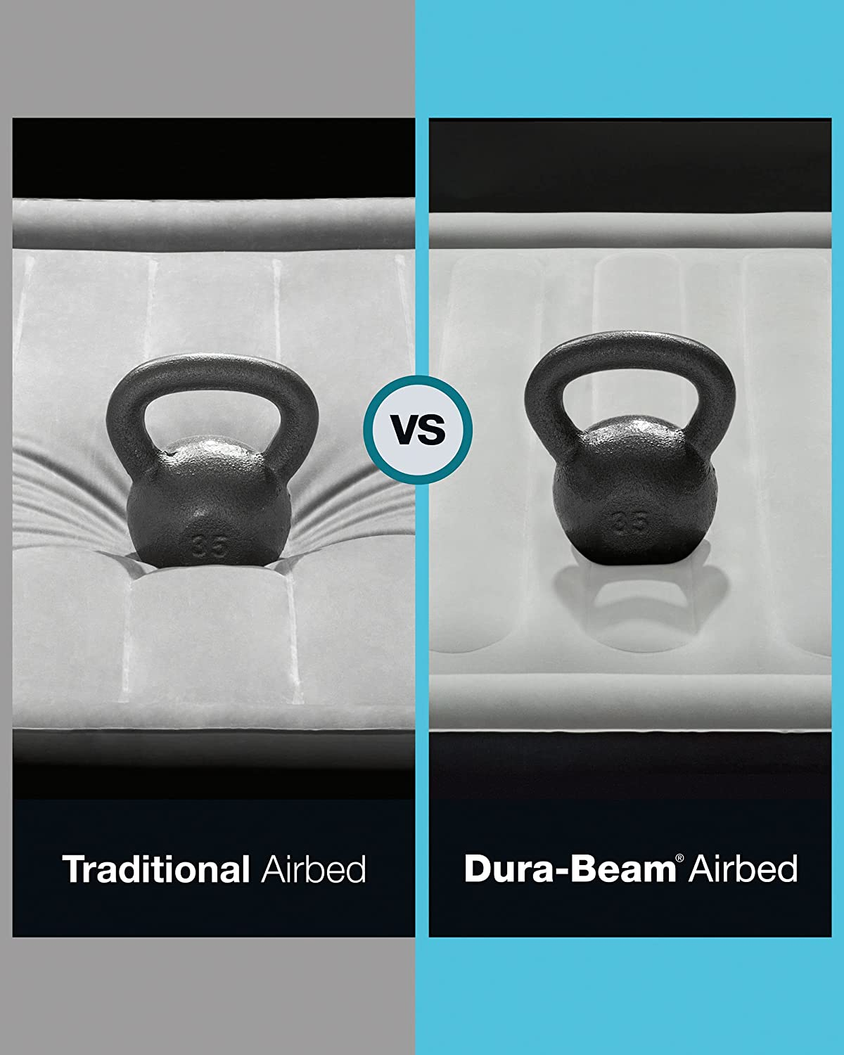 Intex 64177E Dura-Beam Standard Prestige Mid-Rise Air Mattress: Fiber-Tech &ndash; Twin Size &ndash; Quickfill USB Air Pump &ndash; 12In Bed Height &ndash; 300Lb Weight Capacity