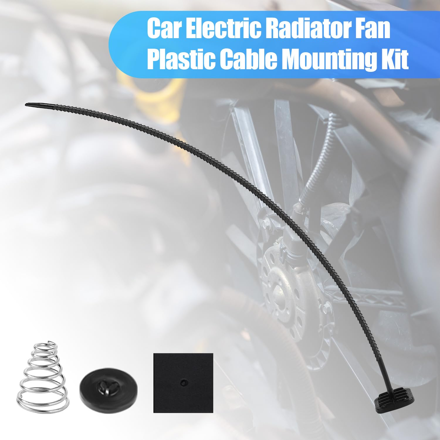 3 Sets/60Pcs Car Fan Mounting Kit, Radiator Cooling Fan Mounting Kit Electric Cooling Fan Mounting Kit Universal Transmission Cooler Installation Kit for Car Vehicle image number 4