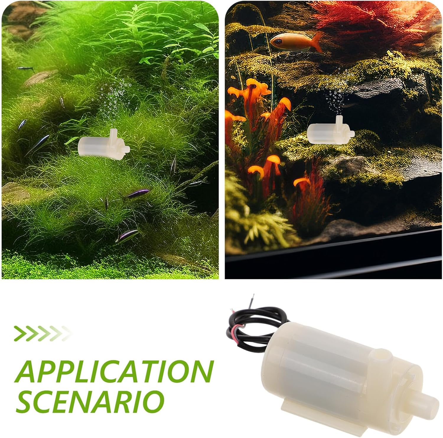 Anneome USB Mini Submersible Water Pump 3V-5V Low Voltage Micro Aquarium Pond Fountain Pump 1M Cable and 25Cm Dual-Use Line for Fish Tank and Outdoor Fountain image number 4