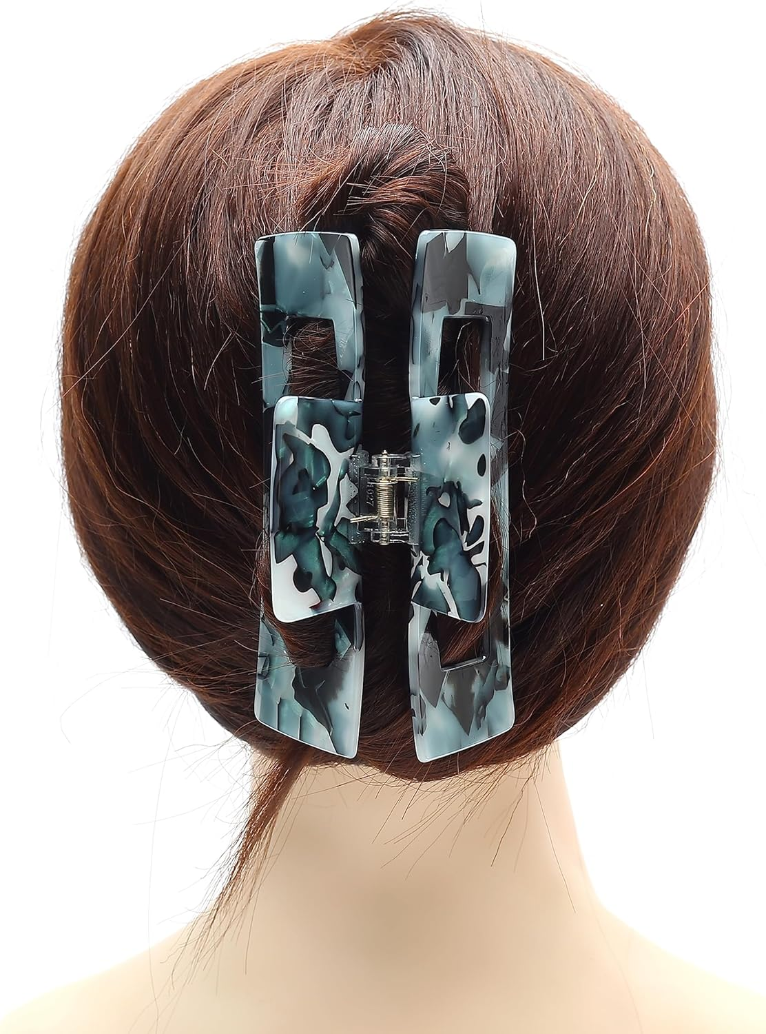 Qingoo Giant Blue Hair Clip Large Beautiful Hair Clip Women'S Headdress Elegant Hair Accessory 1 Piece (13 Cm X 6 Cm, Blue) - Blue image number 4