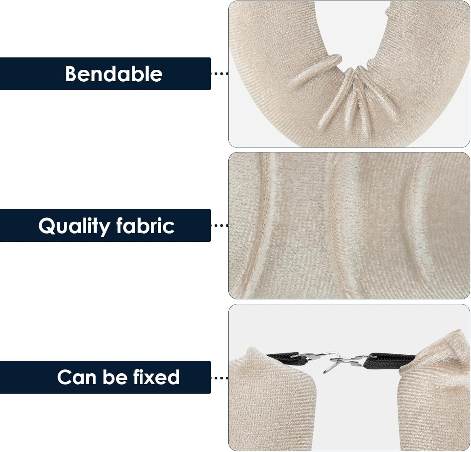 Heatless Curls Overnight Blowout Rod,3Pcs Heatless Hair Curler Blowout Rod,Overnight Heatless Hair Curler,Overnight Heatless Curls Blowout Rod with Hook,Overnight Heatless Curls Blowout Rod for Women image number 6