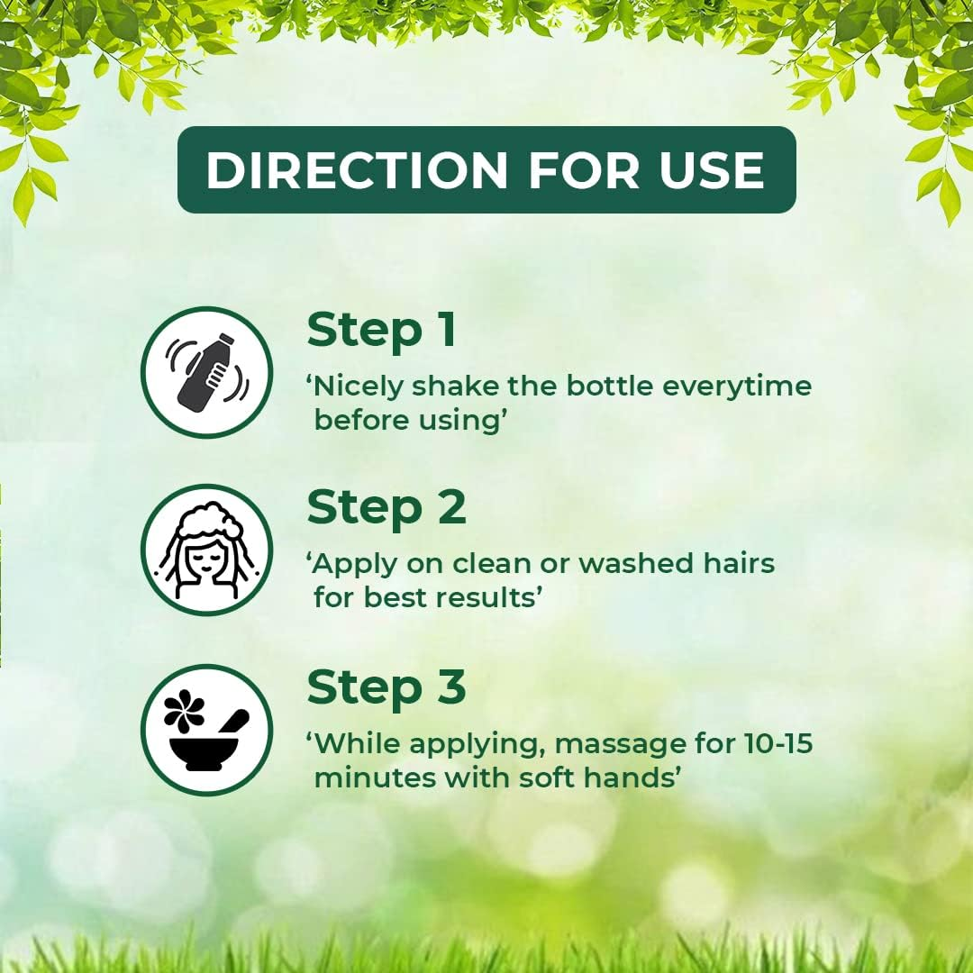 AKALIKO NATURAL Hair Growth Oil for Hair Fall Control & Growth | Repairs Damage & Hair Thinning | 5 Natural Ingredients - Black Cumins, Avla, Coconut, Almonds, Curry Leaves for Men & Women - (120Ml)