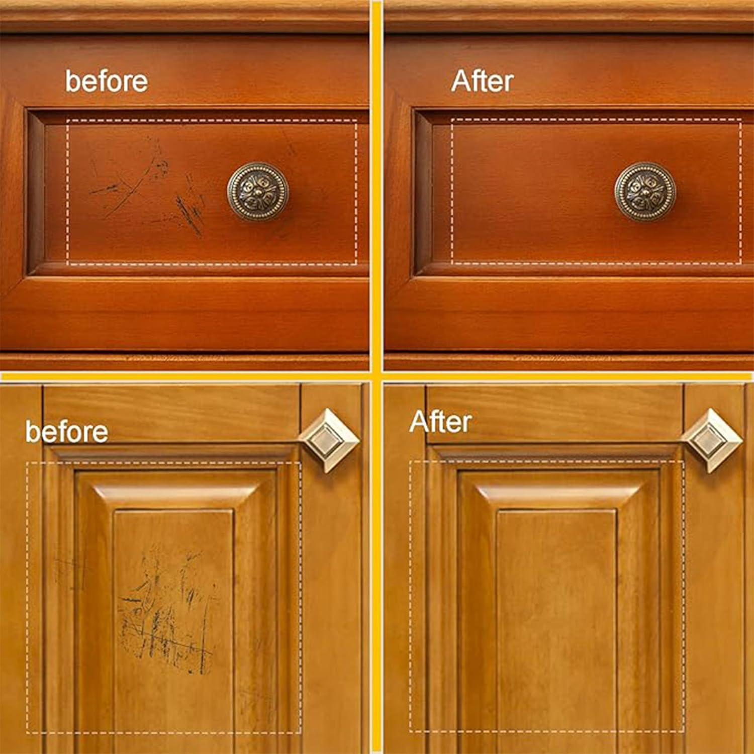 Wood Floor Scratch Repair Kit,Tiles Reparing Kit,Diy Multifunctional Wood Board Repairs Tool,Worktop Sturdy Casing Chips Scratches Mending Tool,Parquet,Wooden Furniture,Set A(11 Wax Blocks) image number 6