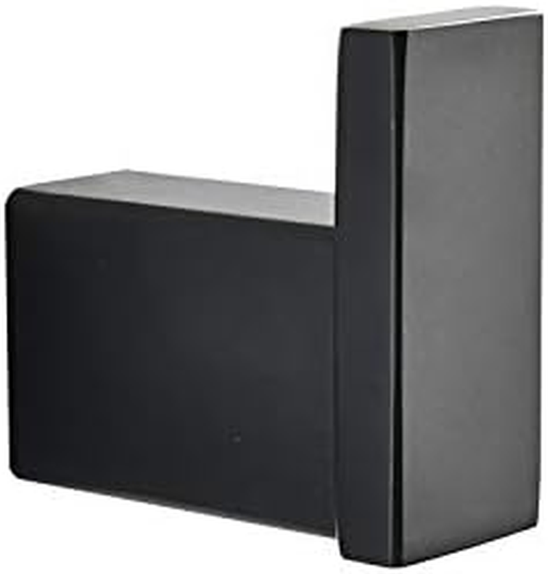 Klabb HBB-40 Square Type SUS 304 Stainless Steel Coat Hook Single Towel/Robe Clothes Hook for Bath Kitchen Garage Heavy Duty Contemporary Square Style Wall Mounted, Matte Black image number 3