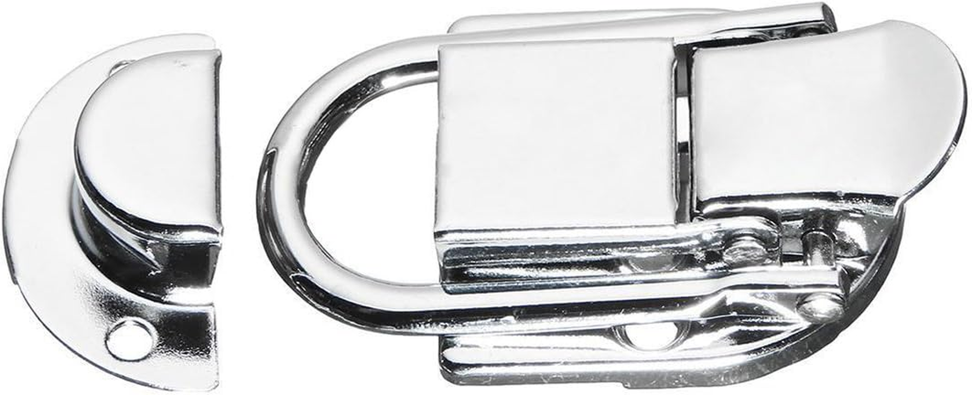 5Pcs Knot Nickel Drawbolt Closure Latch for Luggage Guitar Musical Trolley Case image number 1