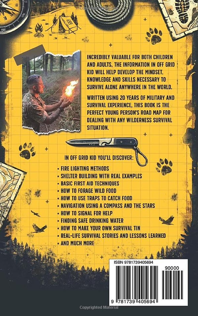 Off Grid Kid: Survival Skills for Life: an Interactive Outdoor Survival Guide for Kids on Making Fire, Building Shelters, Foraging Wild Food and Improving Mindset image number 1