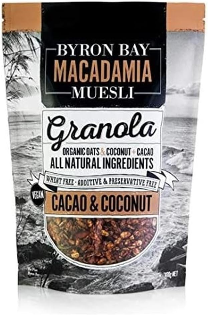 Byron Bay Organic Cacao and Coconut Granola, 400G