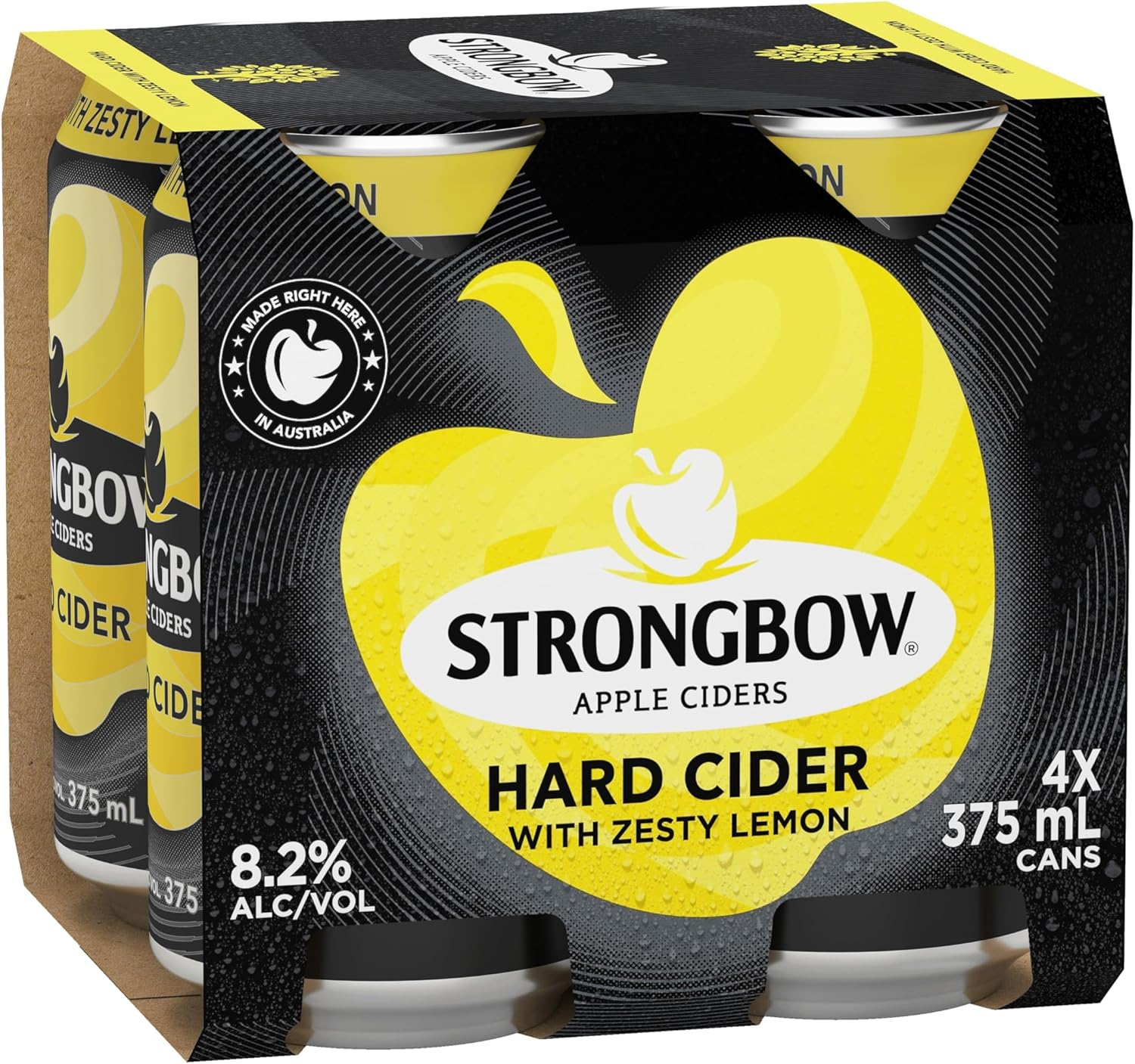 Strongbow Hard Lemon Cider Cans 375 Ml 4 X 4 Pack image number 2