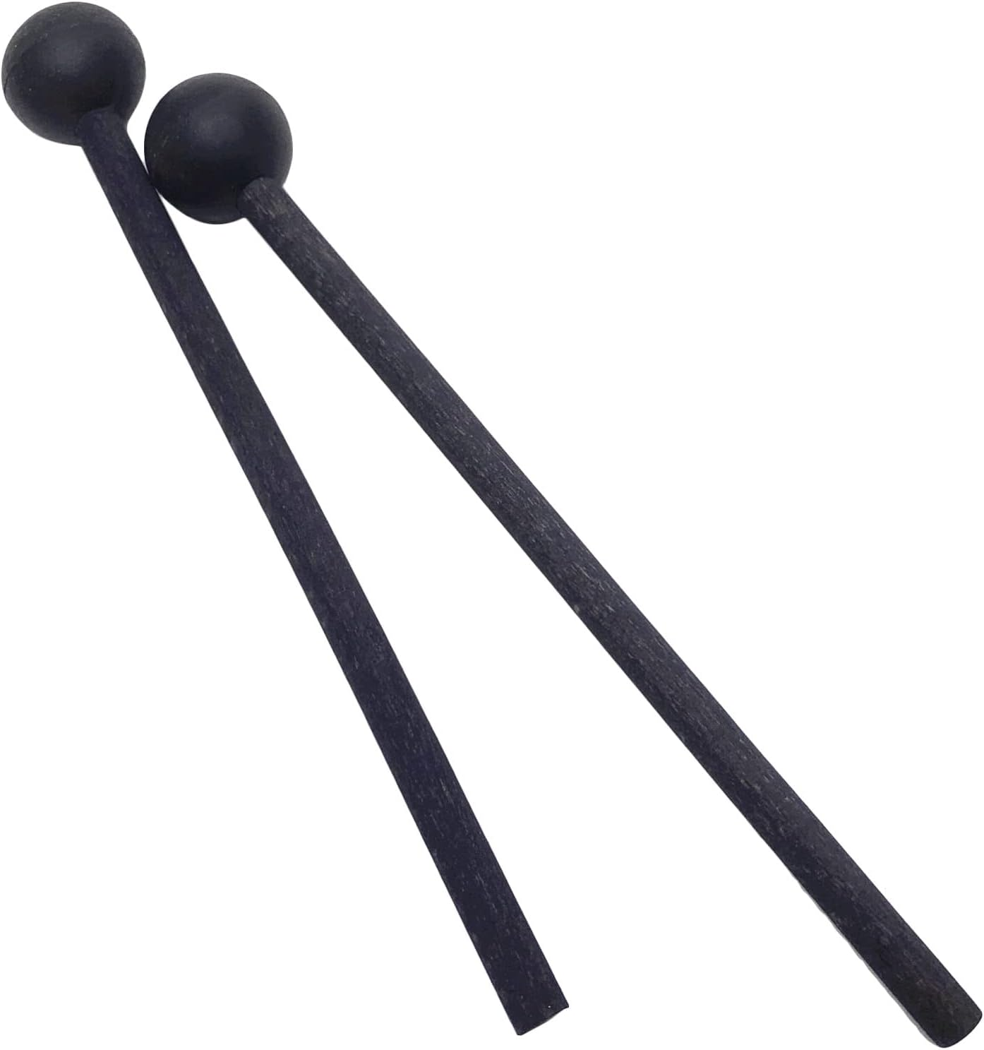 1 Pair 7.5 Inch Long Rubber Xylophone Mallets Tongue Drum Mallets Percussion Sticks Hammer with Wooden Handle Music Instrument Accessory (Blue)