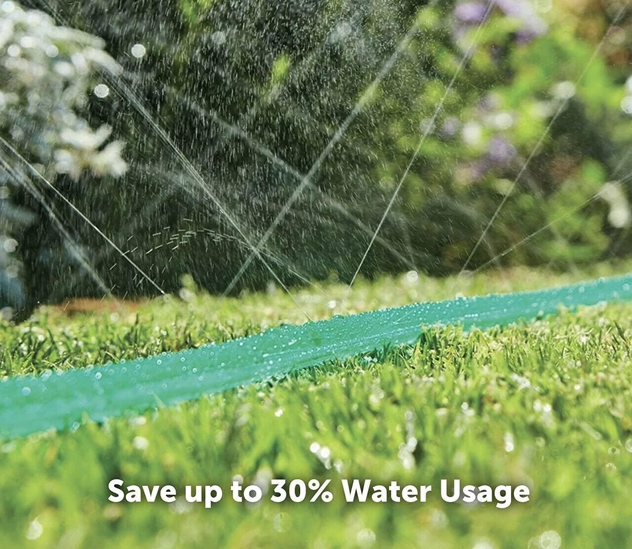 ADEPTNA Heavy Duty Soaker Hose Pipe for Garden Lawn and Backyard Ideal for Young Seedling and Hedges Expandable &ndash; Garden Drip Irrigation Watering Sprinkler (15 METRE), Black image number 1