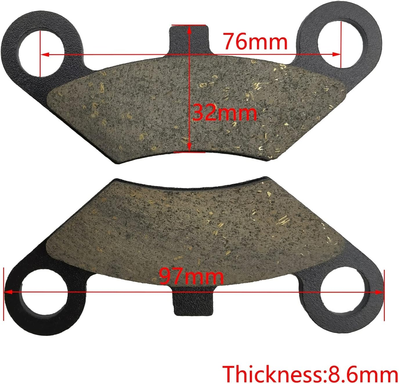 Motorcycle for CFMOTO for CF Moto CF500 500CC CF188 CF600 600CC CF196 X5 X6 X8 ATV UTV 10 Pcs Front Brake Pads Accessories Braking (Color : 10 PCS) image number 4