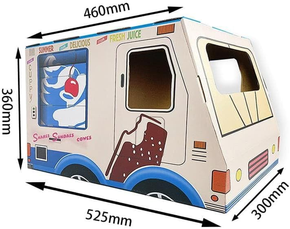 Zodiac Blue Ice Cream Van Cat Scratchers