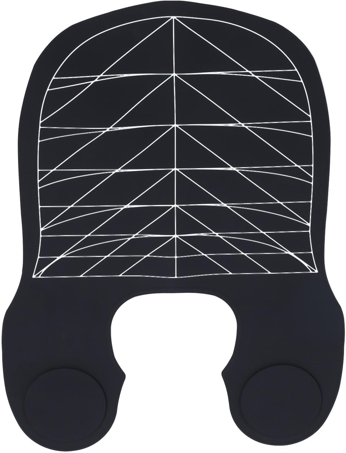 Focket Hair Cutting Collar, Angle Cutting Line Waterproof Hair Styling Cape with Silicone Hairdressing Pad for Salon and Home Use (Black)