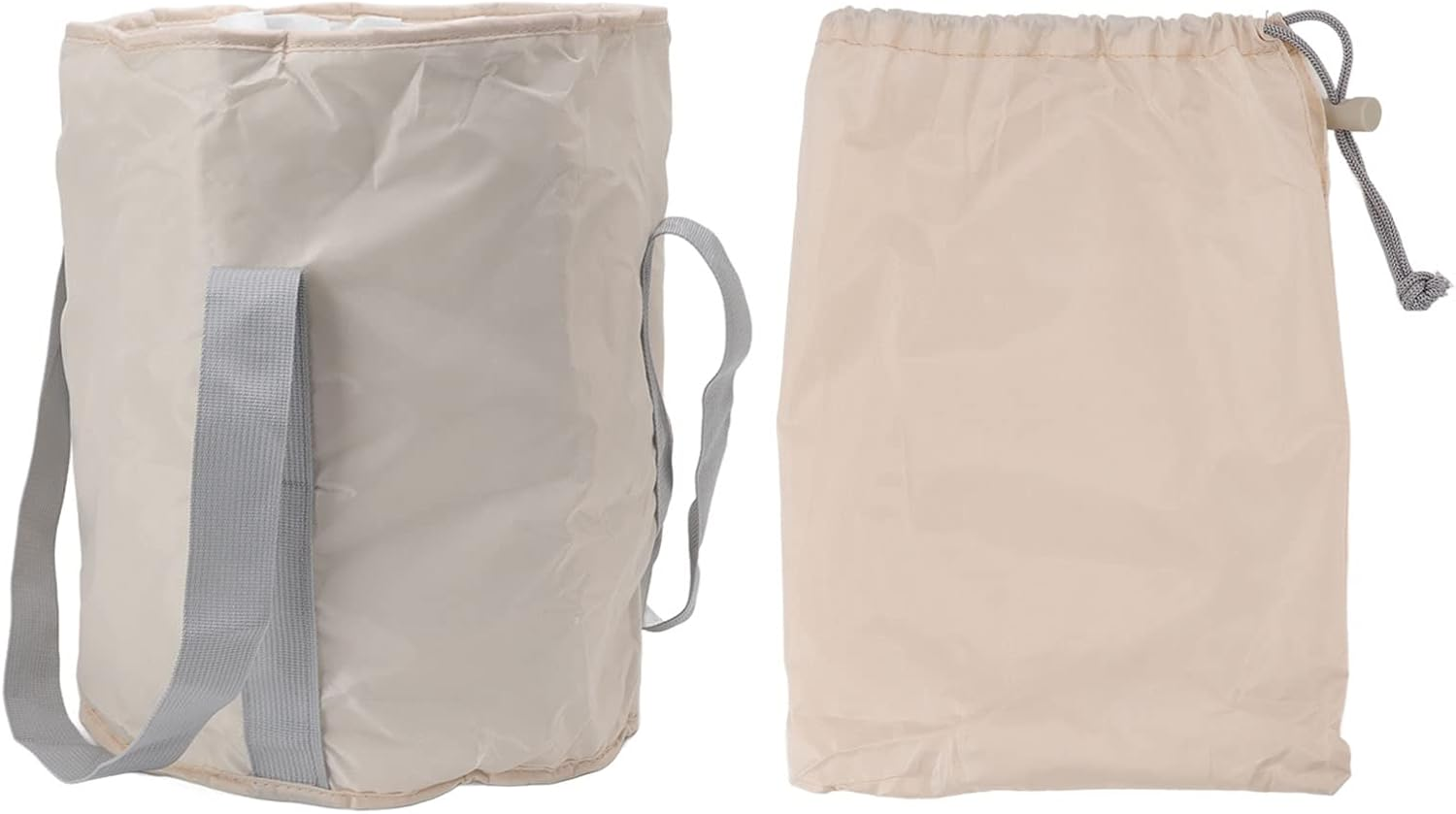 Collapsible Foot Bath Tub for Travel Camping Portable Foot Soaking Tub Foldable Double Layer Foot Bucket for Soaking Feet with Storage Bag(Grey)