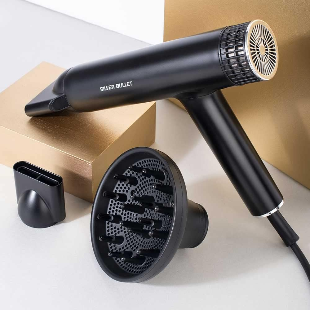 Silver Bullet Revolution Professional Hair Dryer, Black image number 1