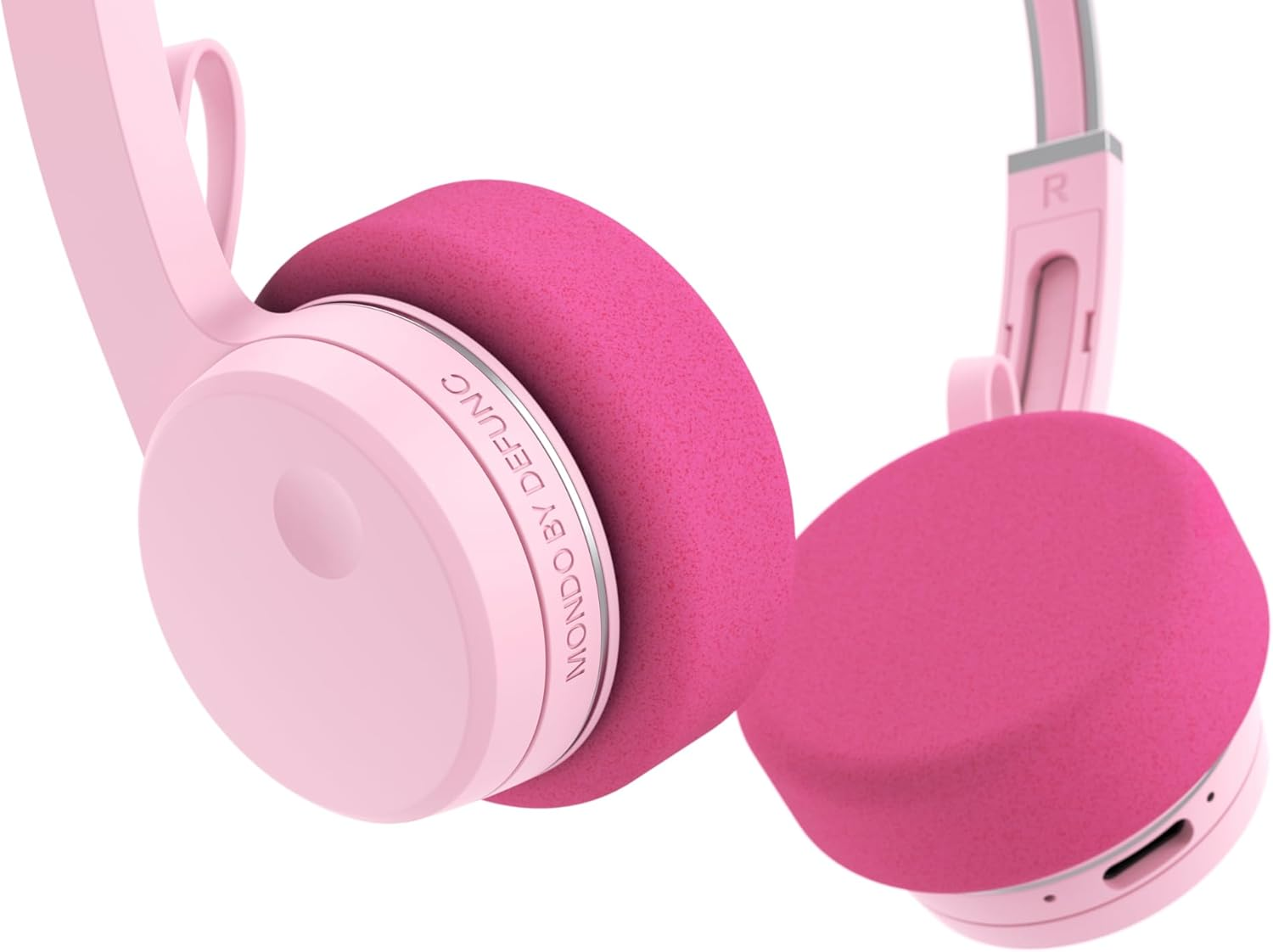 Mondo Freestyle On-Ear Headphones, Bluetooth 5.3, ENC, 36 Mm Driver, Retro 80S Style, Pink - Greige image number 5