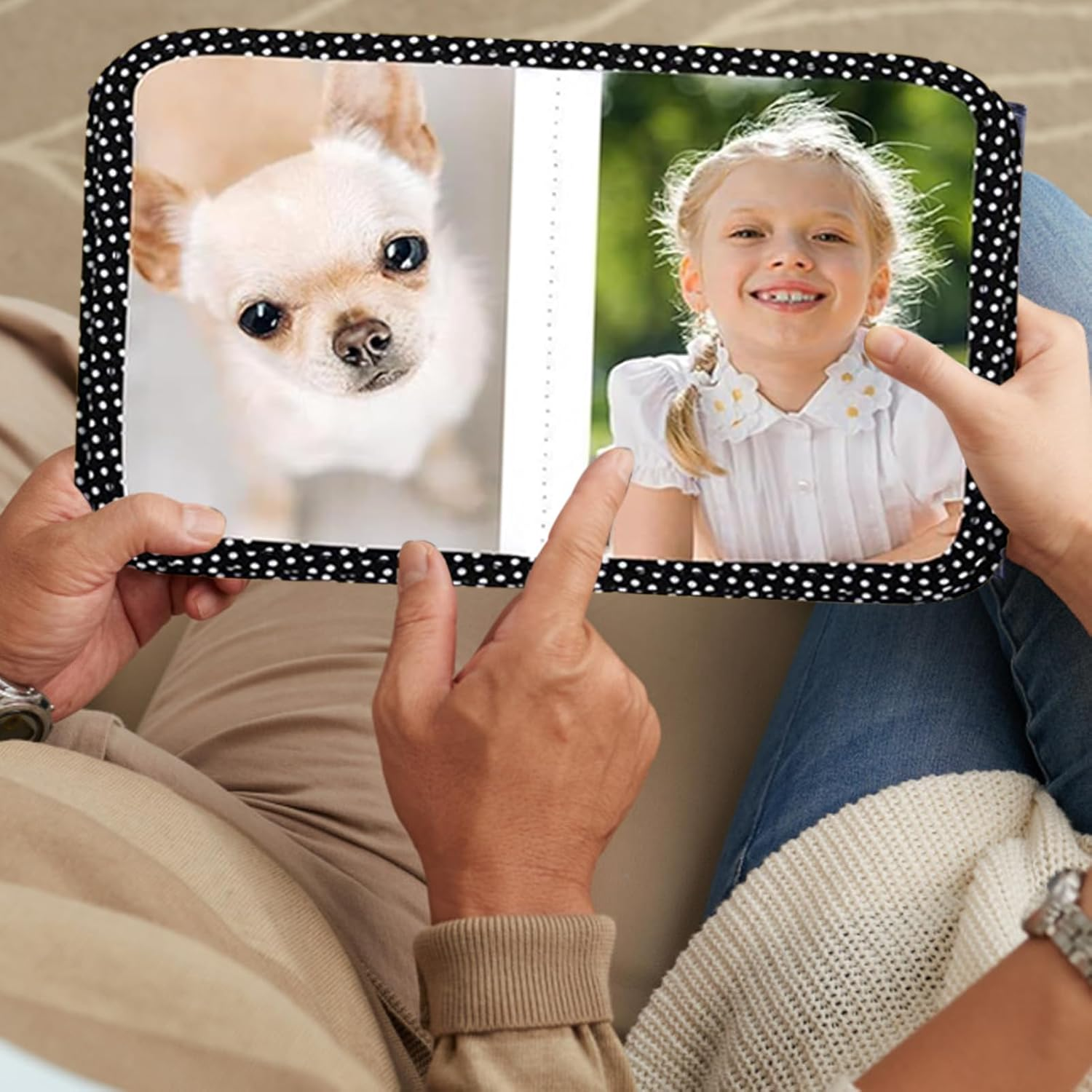 Photo Album for Baby,Baby Picture Album First Photo Books | Hold 4X6 Pictures Soft Cloth Book with Safe Mirror, Mom Must Haves for Kids Toddler Family Memory Keepsake Wedding image number 2