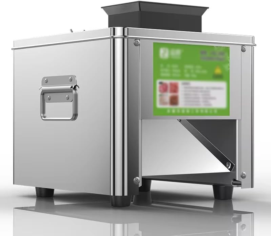 Commercial Meat Cutter Machine, 850W Electric Stainless Steel Meat Cutter Machine, Easy to Clean, Stainless Steel Automatic Vegetable Chopper for Household, Commercial image number 2