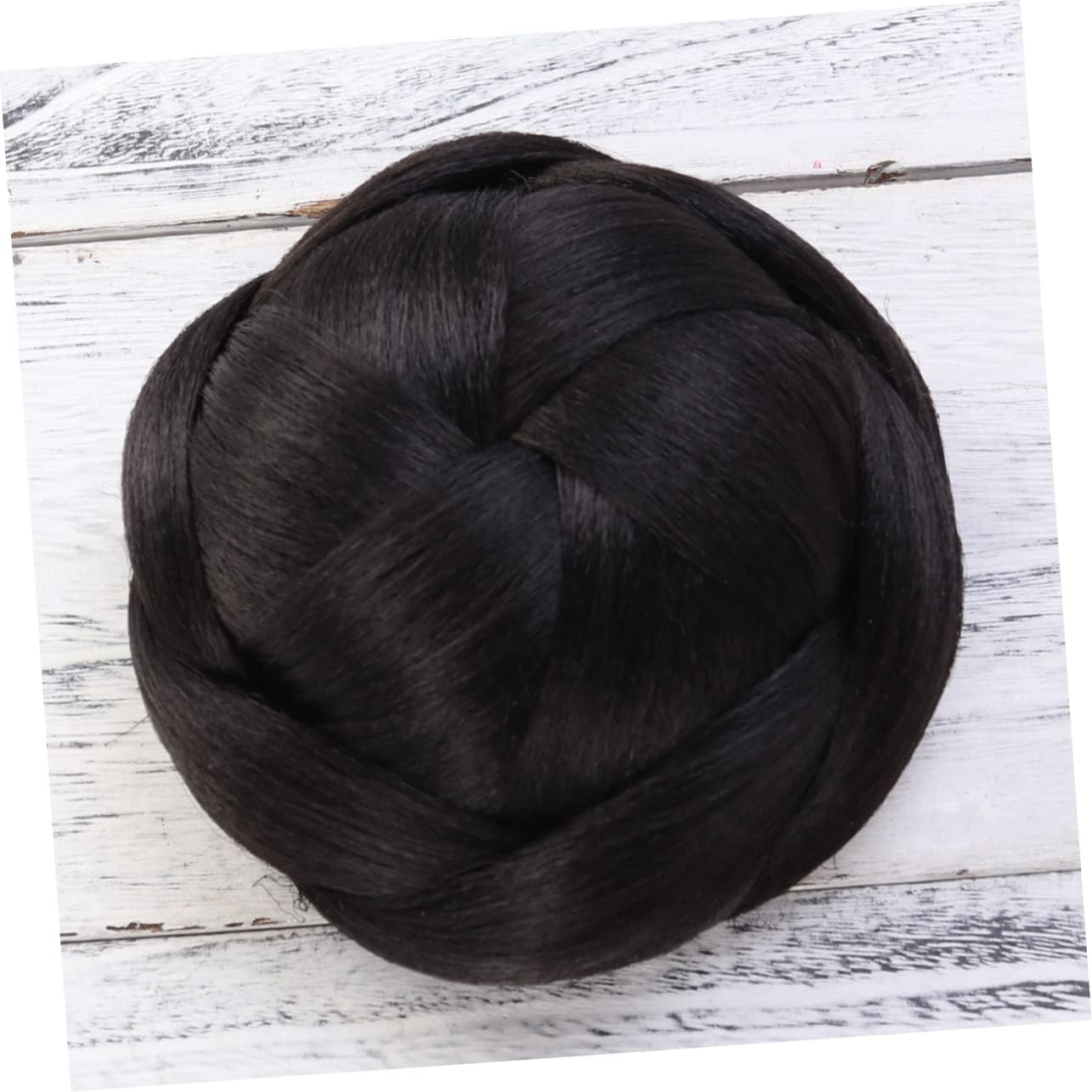 Healeved 3Pcs Fake Braid Bun Braided Hair Hair Extensions for Women Adding Fullness Style to Everyday Special Occasion Hairstyles image number 5
